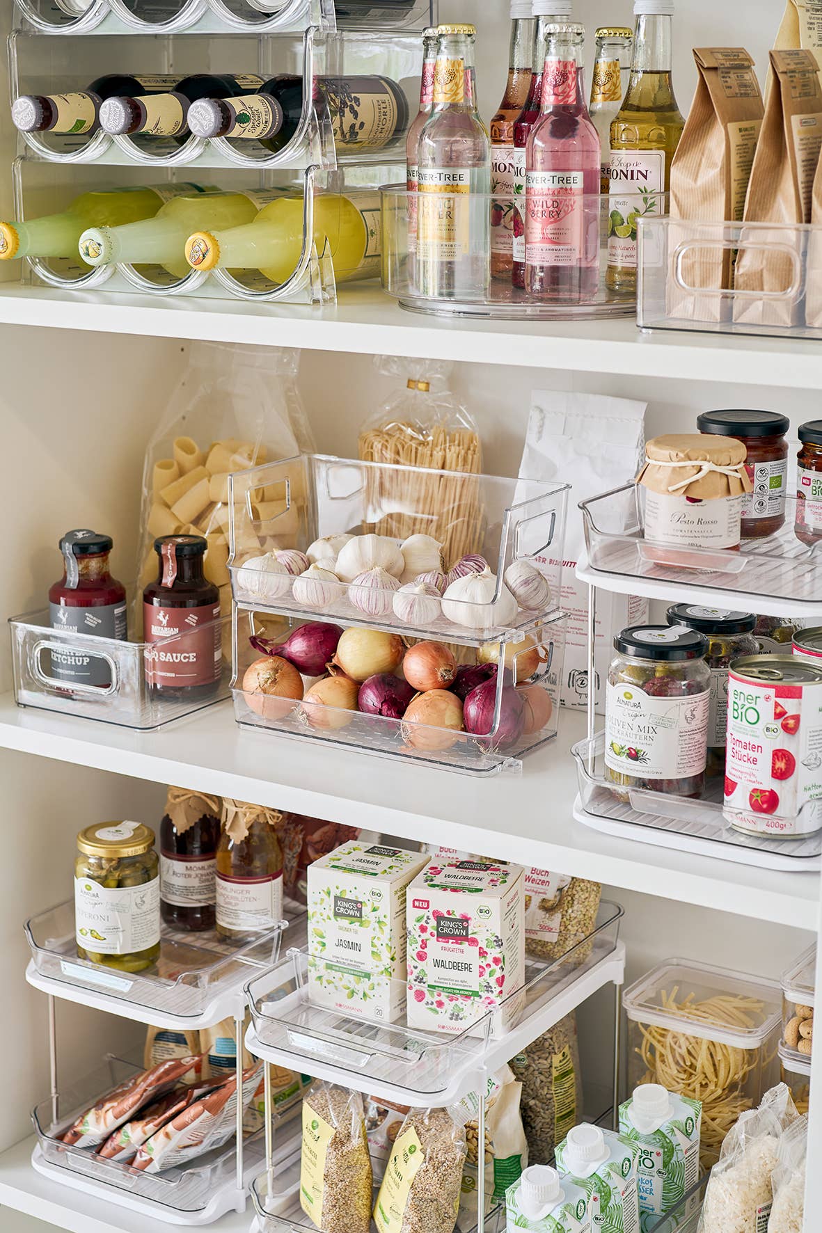 transparent Storage box set, 2-piece, plastic for wholesale on Faire1