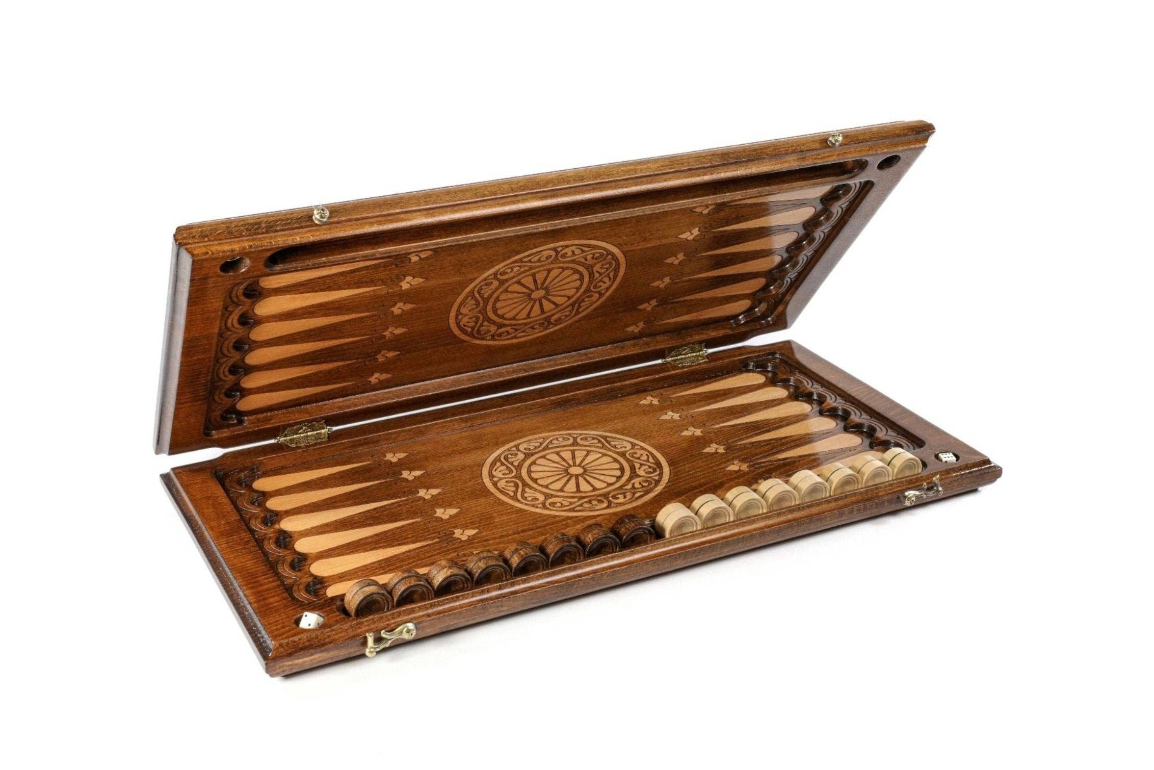 Hrachya Ohanyan - Wholesale Board Game - Hand Made Backgammon Ornamental classic 24"x 12" x 2"10