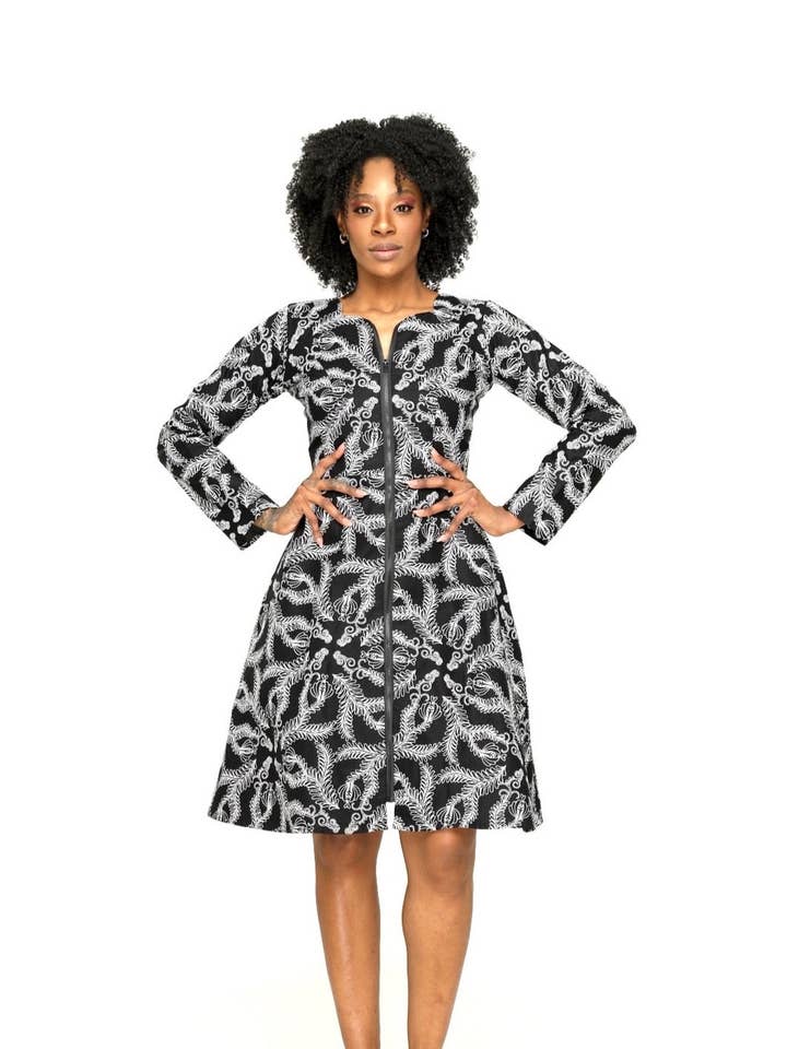 Lami African Print Jacket Dress for wholesale by Ray Darten
