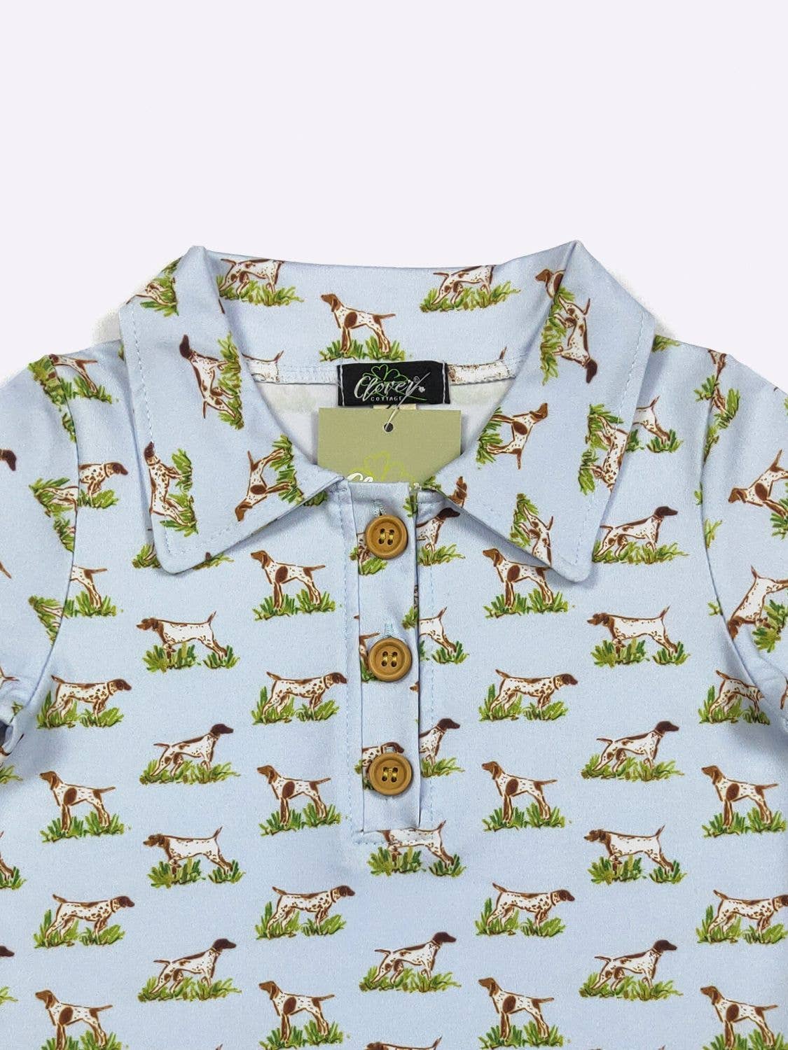 Clover Cottage - Wholesale T-Shirt - Kids - Pointer Hunt Boy Collar Shirt1