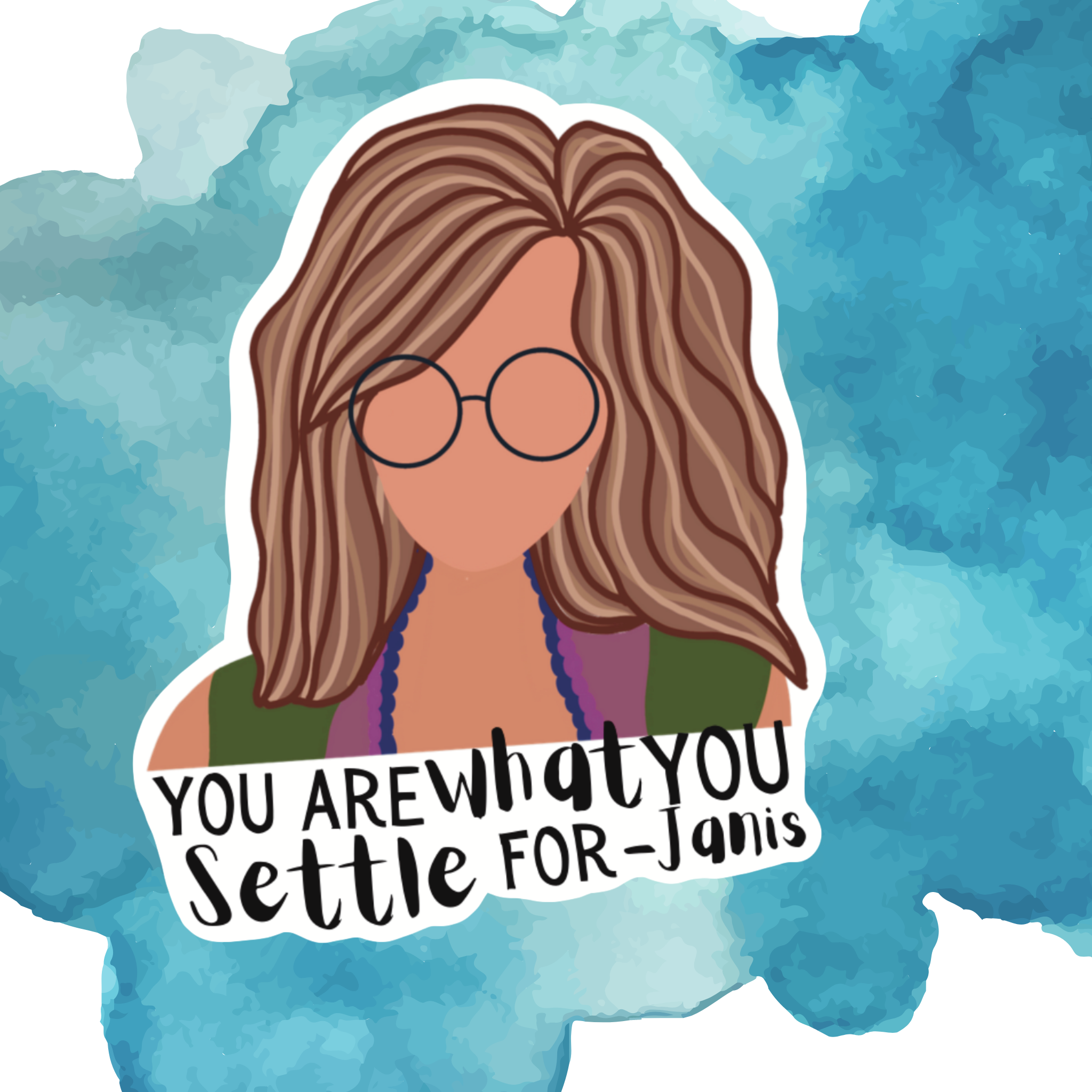 Blonde owl designs - Wholesale Sticker - Janis Sticker0