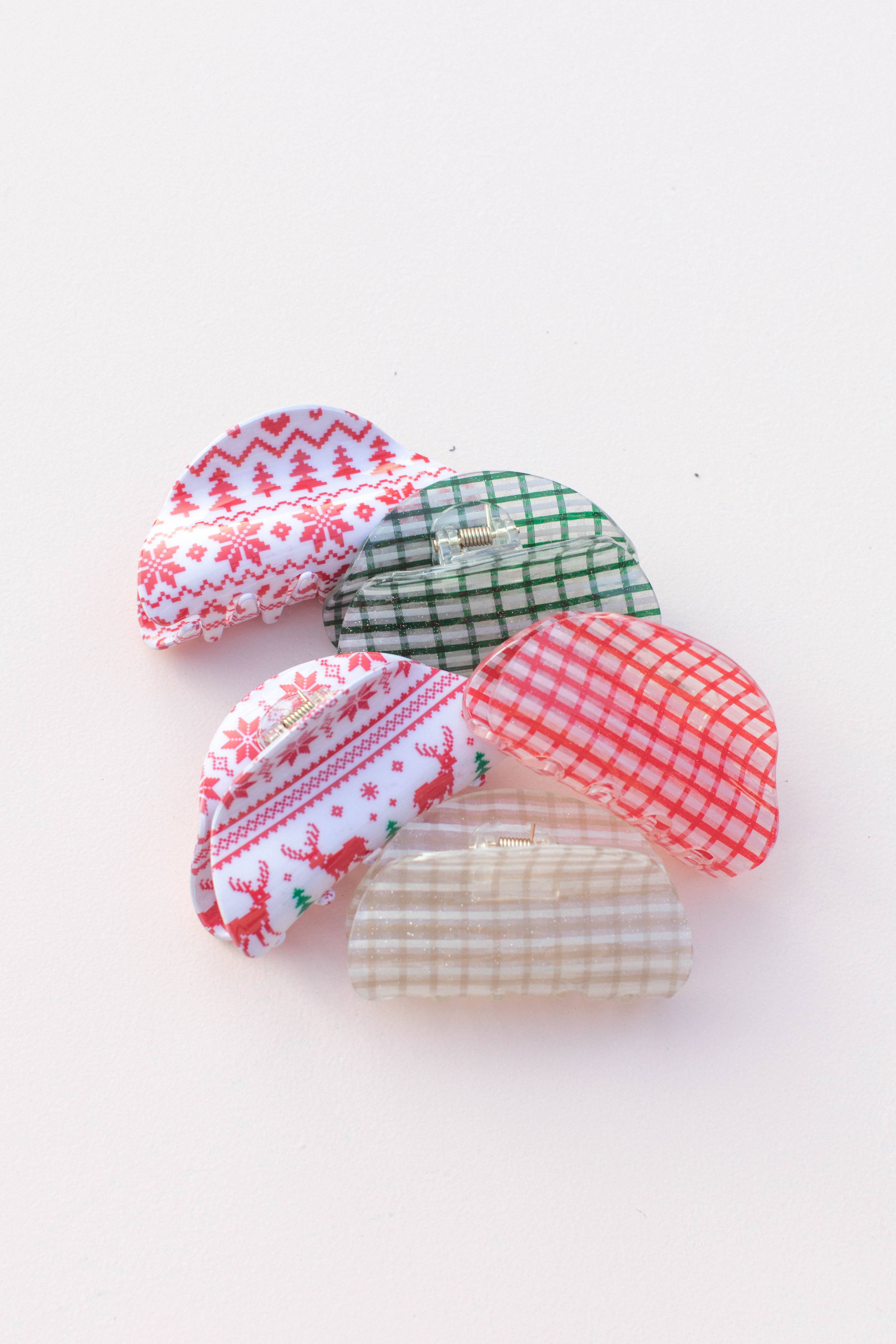 Space 46 Wholesale - Wholesale Hair Clip - Women's - Holiday Christmas Hair Clip Hair Claw0
