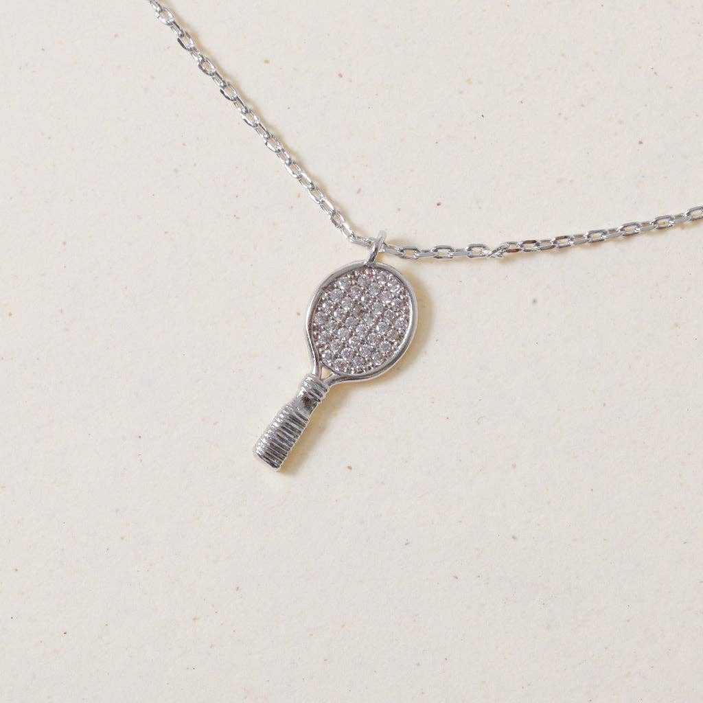 INKI STUDIO – Großhandel Kette mit Anhänger/Charm – Ace It Tennisschläger, Halskette2