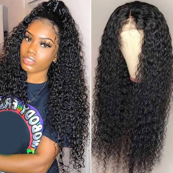 MK Smith's Shop - Venta al por mayor Extensiones para el pelo - Peluca Rizada Negra MKS 75CM