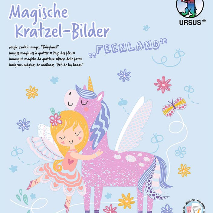 Magic Scratch Pictures "Fairyland" for wholesale by URSUS® / Buntpapierfabrik Ludwig Bähr GmbH & Co. KG