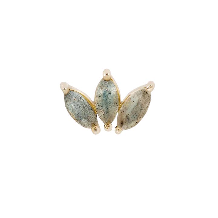 Moet - Labradorite Threadless End for wholesale by Piercing-zone