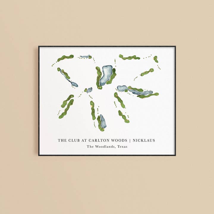 The Club at Carlton Woods Golf Print - Nicklaus for wholesale by ally aiken design