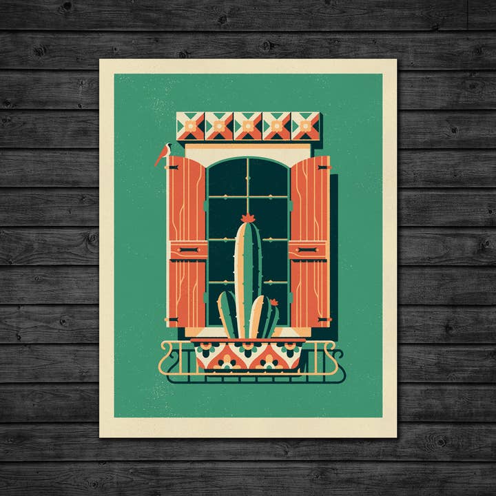 Oaxaca - Sérigraphie quadrichromie 11 x 14 pouces pour la vente par DKNG Studios