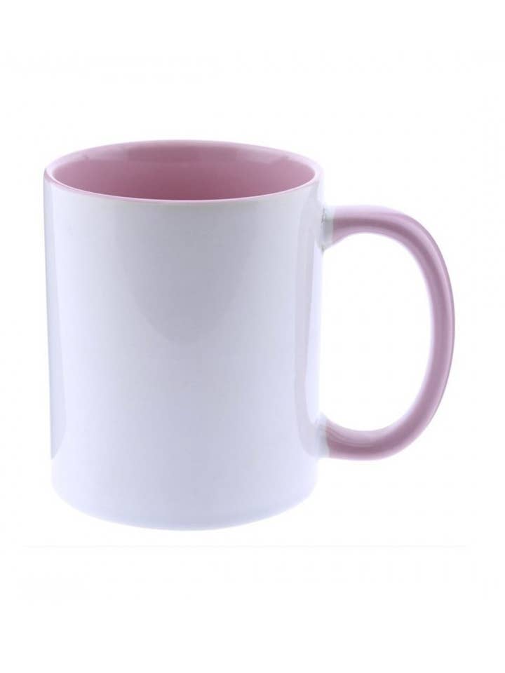 Keramiktasse mit farbigem Henkel und Innenraum zum Sublimieren für den Großhandel von STAR WAY, S.L.