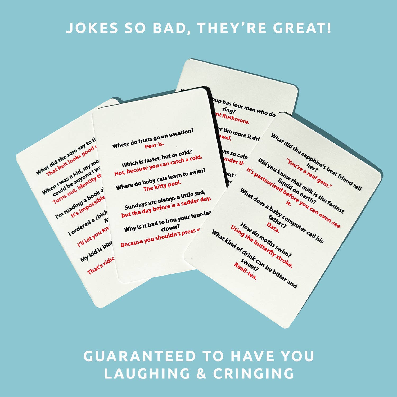 Pikkii USA - Wholesale Card Game - Dad Jokes Playing Cards | Funny Dad Gift Deck3