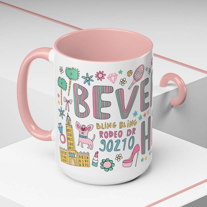 LOLALA - Wholesale Coffee Mug - Beverly Hills - *BIG* Coffee Mug (15oz)3