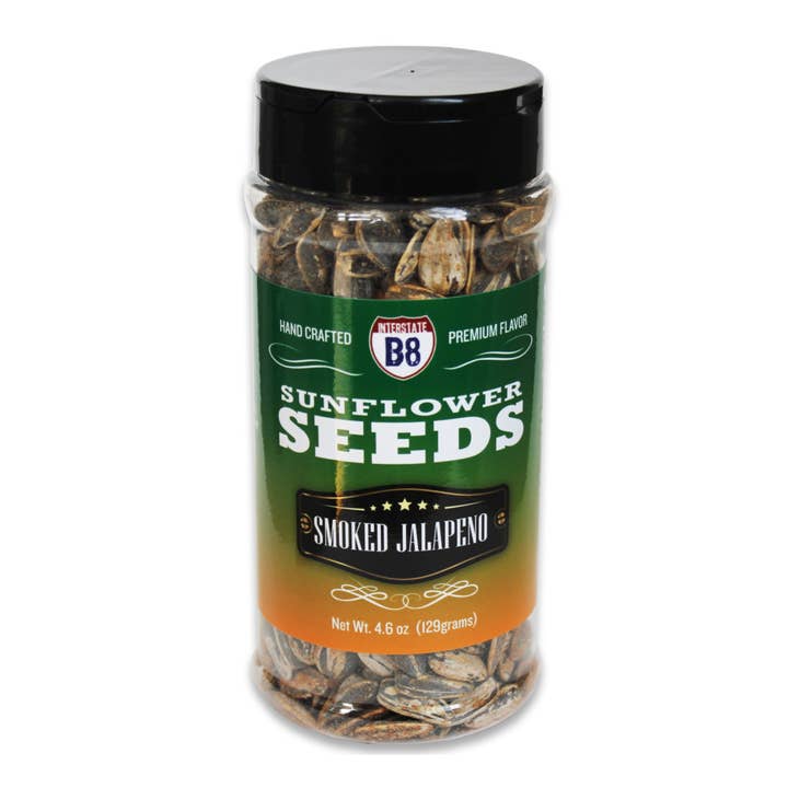 Interstate Bait - Wholesale Seeds/Kernels - Smoked Jalapeno Whole Roasted Sunflower Seeds