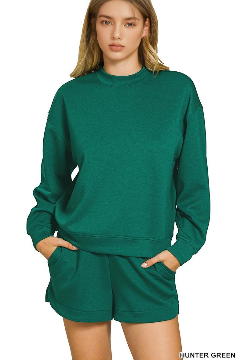 42POPS – wholesale Lounge set – Women's – `.Scuba Top & Dolphin Shorts 2PC Set13