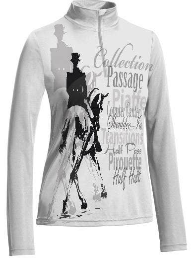 UPF 1/4 ZIP TRAINING TOP for wholesale by Noble Pony