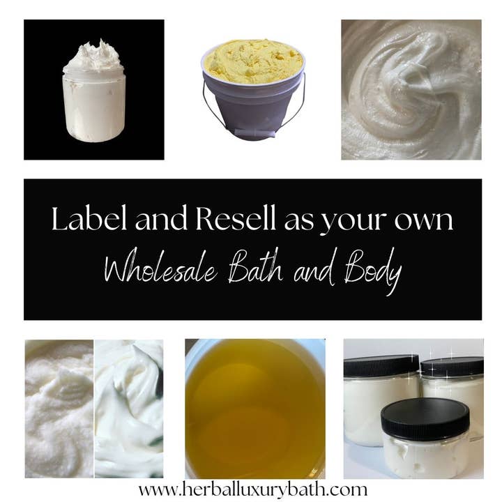 Herbal Love Creations- Luxury Bath and Body - Wholesale Body Balm/Butter - 8 oz Unlabeled Body Butter- label and resell as your own