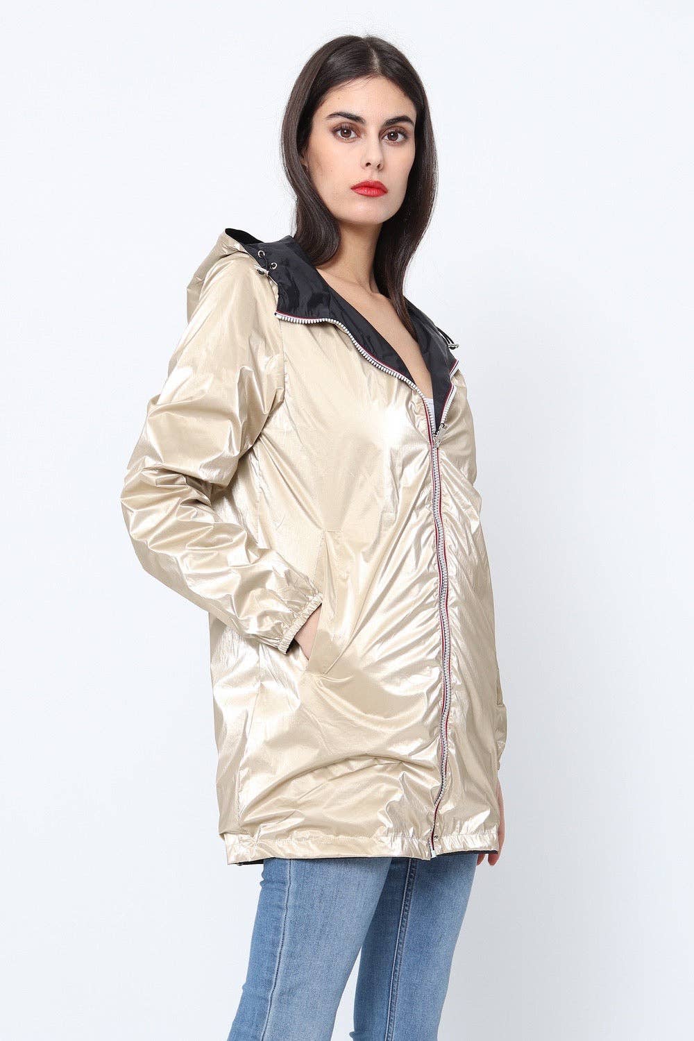 SOFTY - Wholesale Windbreaker - Women's - Reversible waterproof windbreaker - S381133