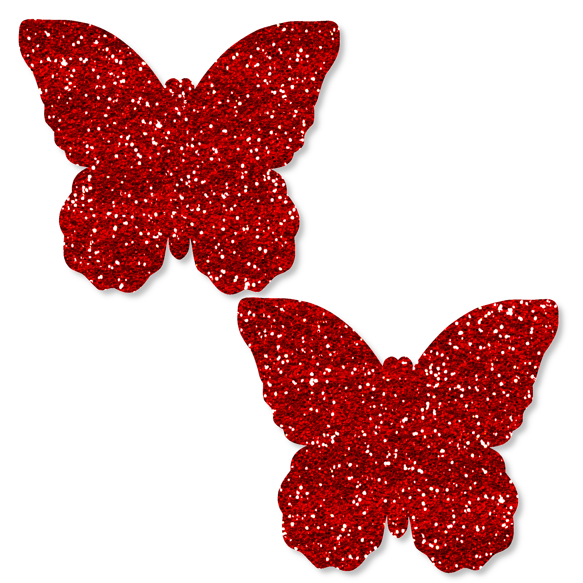 Niptees – Cobre-mamilos - Mulher por atacado – Pastéis Sparkly Butterfly Mipple Cover2