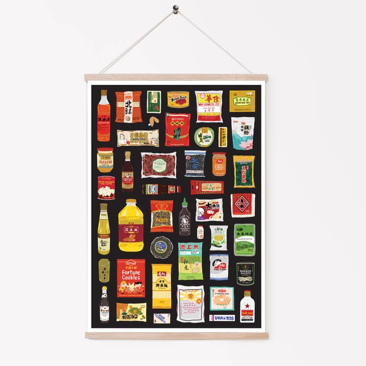 Bea Baranowska Illustration - Wholesale Art Print - Chinese Food Larder Print2