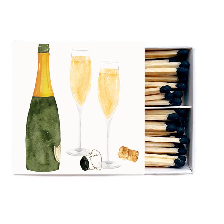Abigail Jayne Design - Wholesale Matches - Champagne Matches | Celebration Birthday Candle Matches