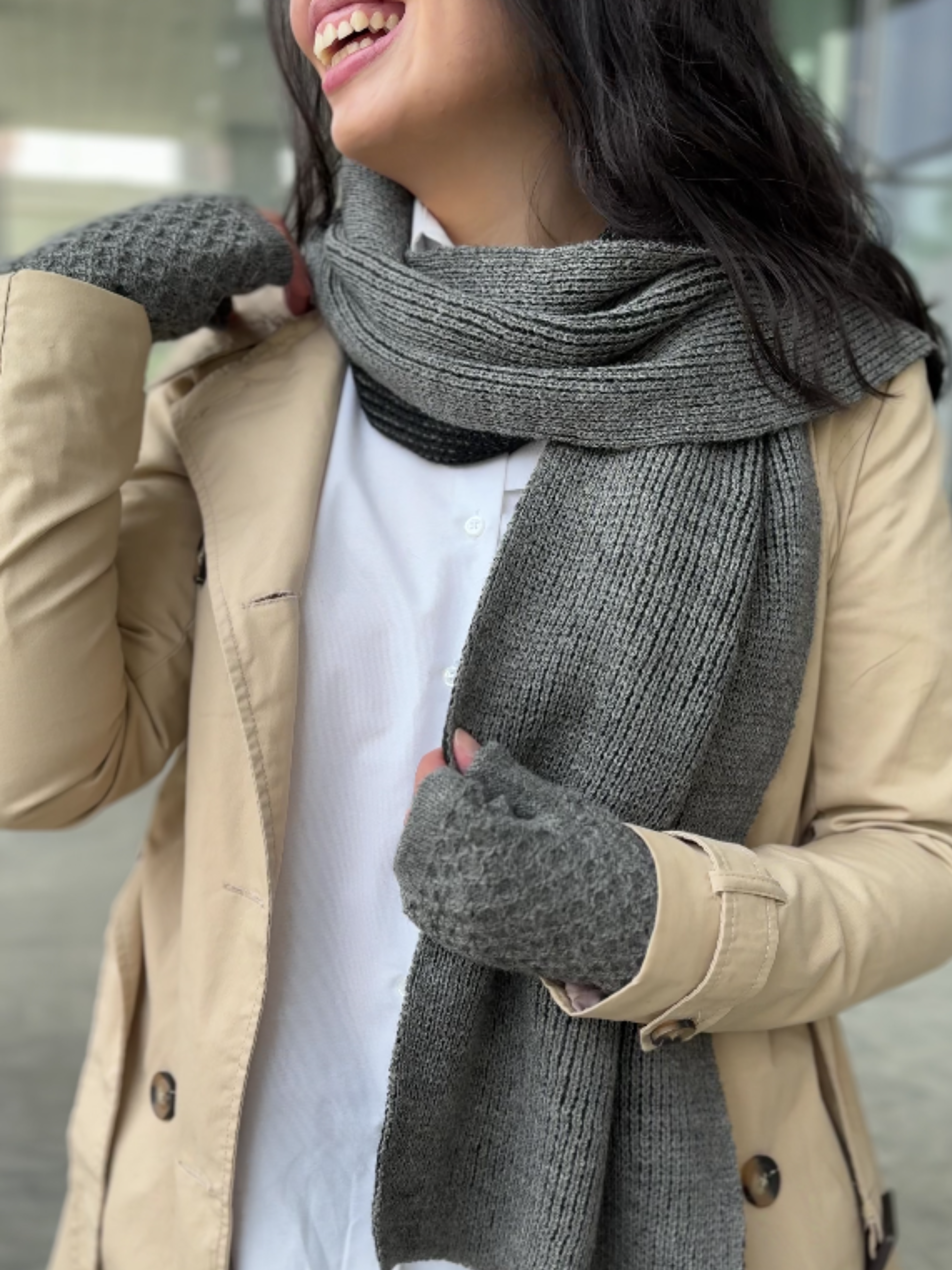 TINKU - Celebrating Bolivian Heritage - Vendita all'ingrosso Stola - Donna - Sciarpa bifacciale 100% BABY ALPACA (YANANTIN) dalla Bolivia 4