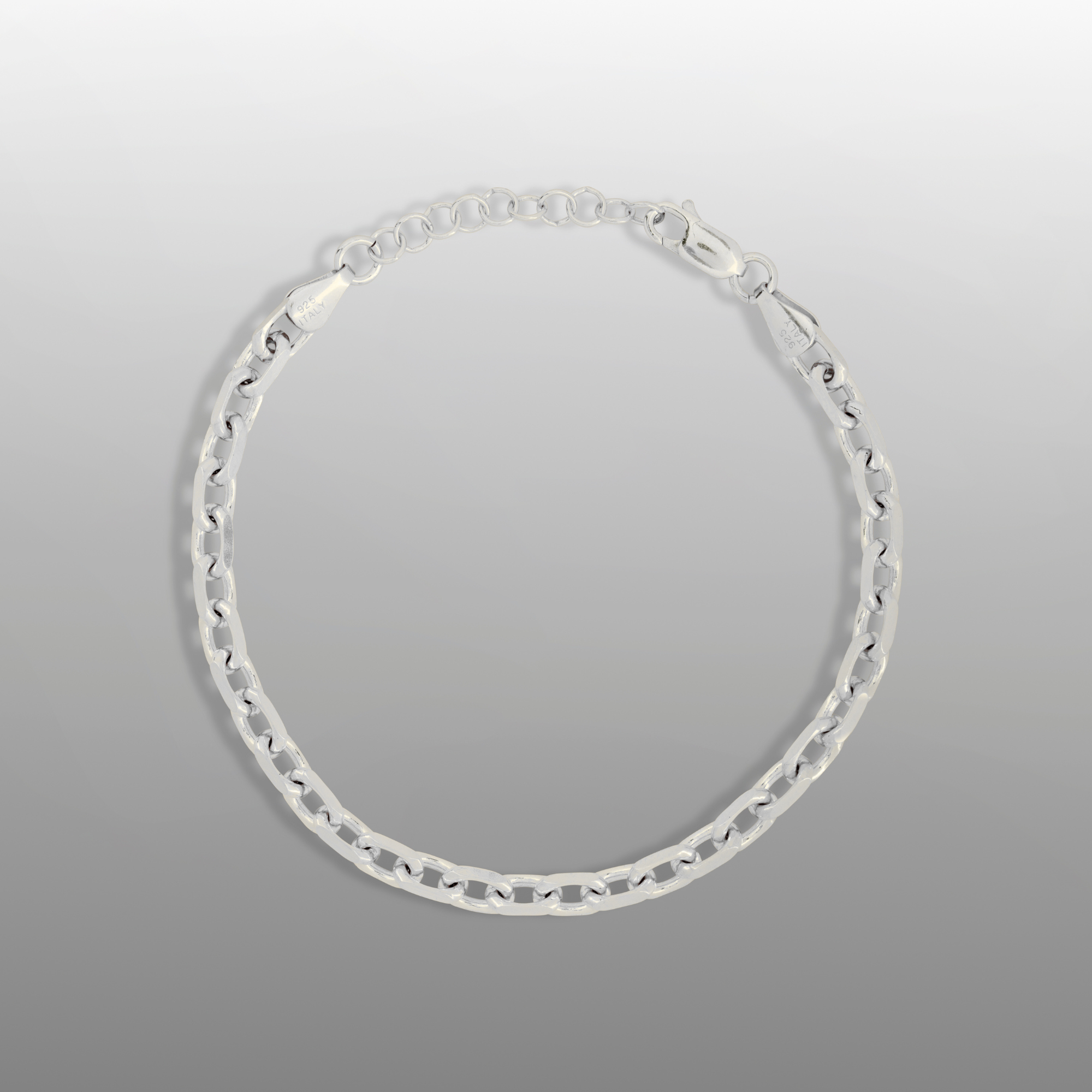 Twistedpendant - Wholesale Link & Chain Bracelet - 925 Silver Rolo Bracelet (4MM)6