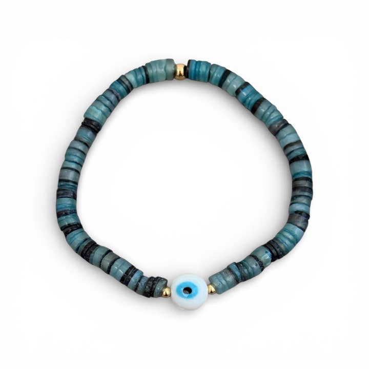 Evil Eye Beaded Bracelet for wholesale by Georgina Nicol