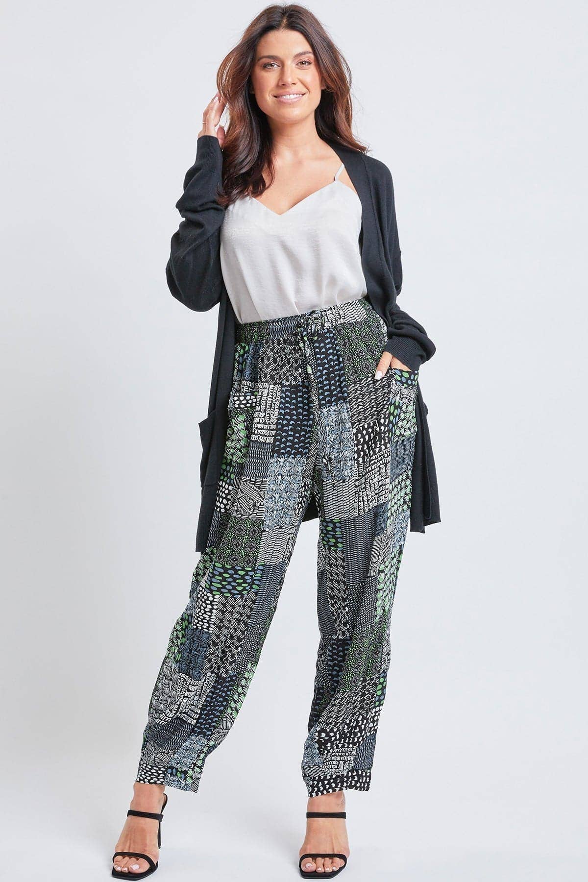 YMI - Wholesale Pants - Women's - Drawstring Wide Jogger Pant With Pleated Hem-WF1209CG27