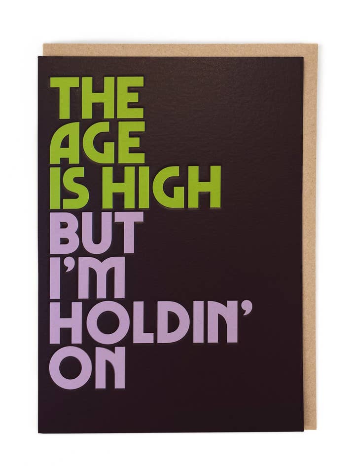 L'ÂGE EST ÉLEVÉ pour la vente par Cath Tate Cards