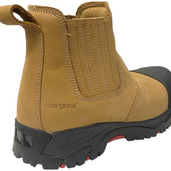 Docpods - Wholesale Boots – Men’s - Ergonx Safety Boots Slip On (Hydrogen) Tan1