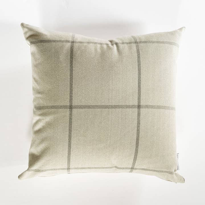 Capa de almofada xadrez em lã C+C por atacado de Cloth + Cabin