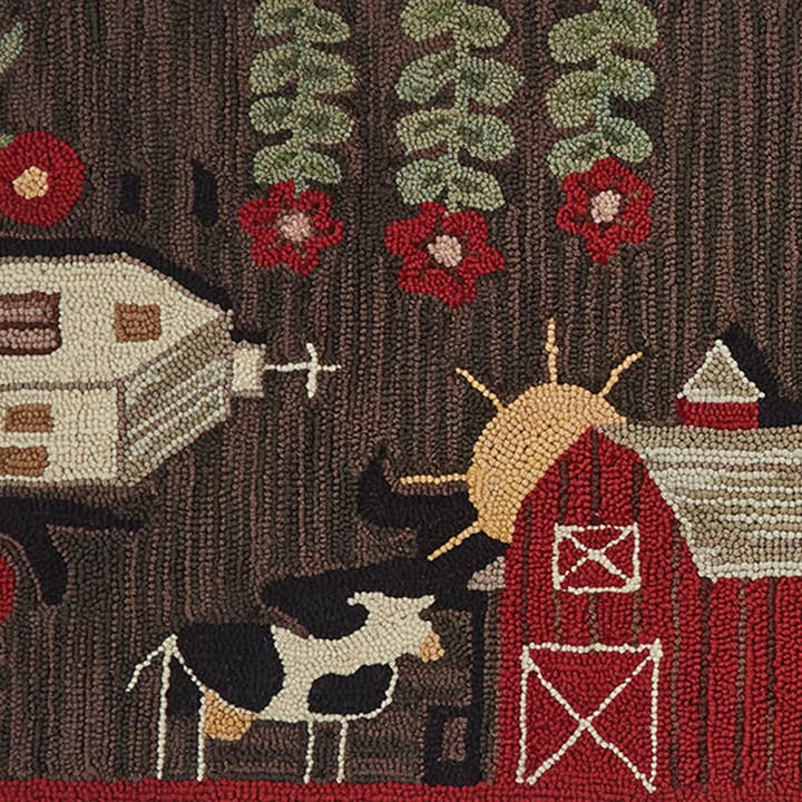 Park Designs - Wholesale Runner Rug - Farm Life Hooked Rug Runner 2' x 6'