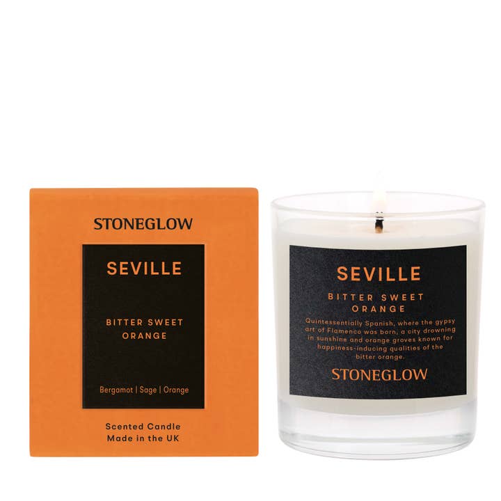 Explorer - Séville - Bitter Sweet Orange - Gobelet pour la vente par Stoneglow Candles