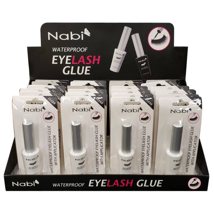 Nabi Cosmetic - Wholesale Fake lash applicator - GD24 - WATERPROOF EYELASH GLUE WHITE 24PCS / PACK