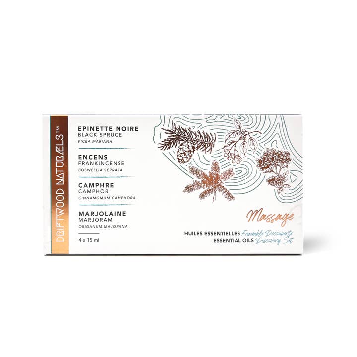 MASSAGE - Ensemble découverte d'huiles essentielles for wholesale by DRIFTWOOD NATURALS