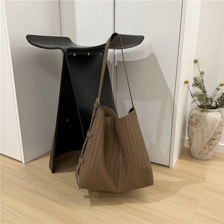 Borsa a Tracolla Monospalla Intrecciata di Grande Capacità per la vendita all'ingrosso da parte di kycozy