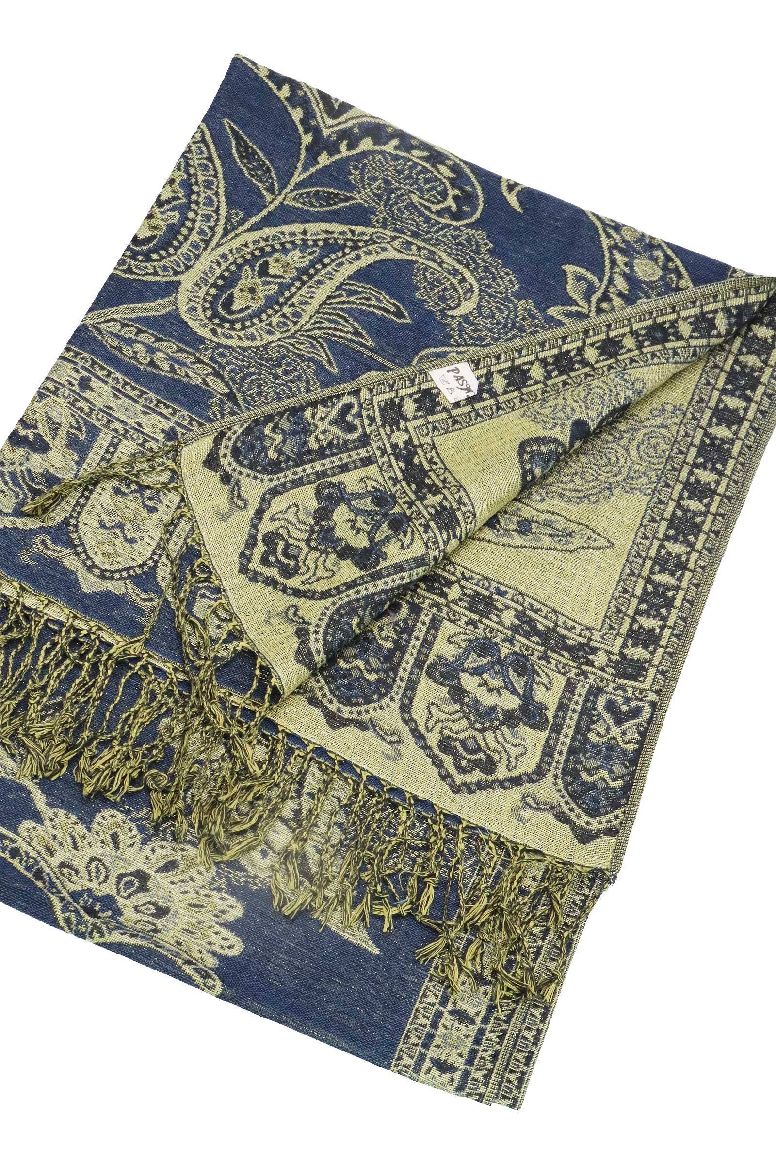 Assorted Paisley Vineyard Metallic Twist Pashmina Shawl for wholesale on Faire15