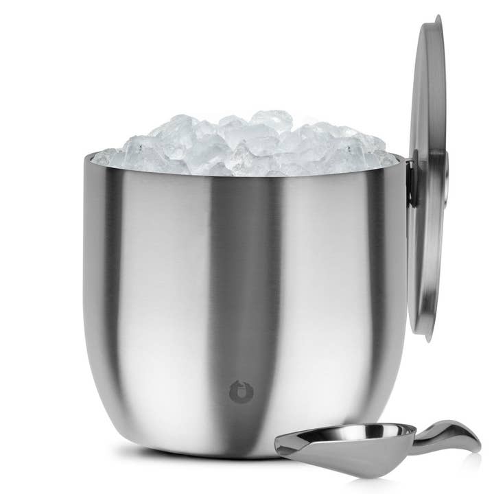 Extra Large Ice Bucket with Lid and Ice Scoop, Steel for wholesale by Snowfox