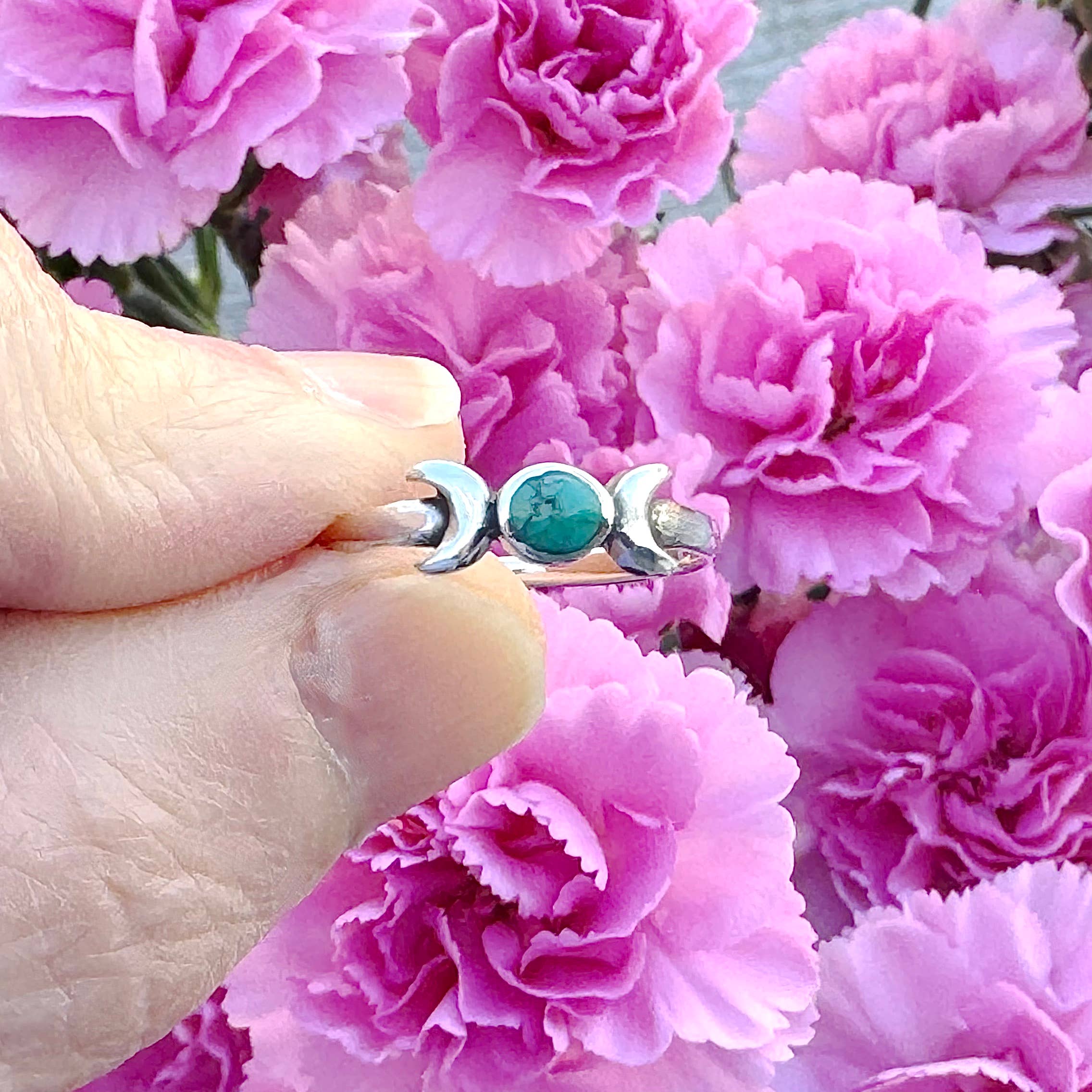 Moonrise Jewelry – wholesale Single stone/solitaire ring – R-104 Moon with Turquoise Ring9