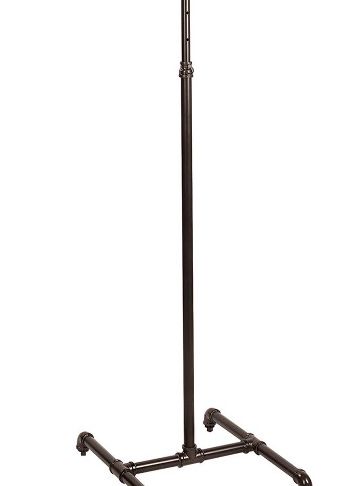 Boutique Pipe 2-Way Rack With Straight Arms - 48"-72"H for wholesale by Store Supply Warehouse