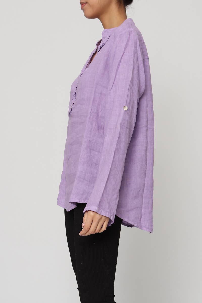 LÉA & LUC – wholesale Blus - Dam – Blus i 100 % linne REF. 664921