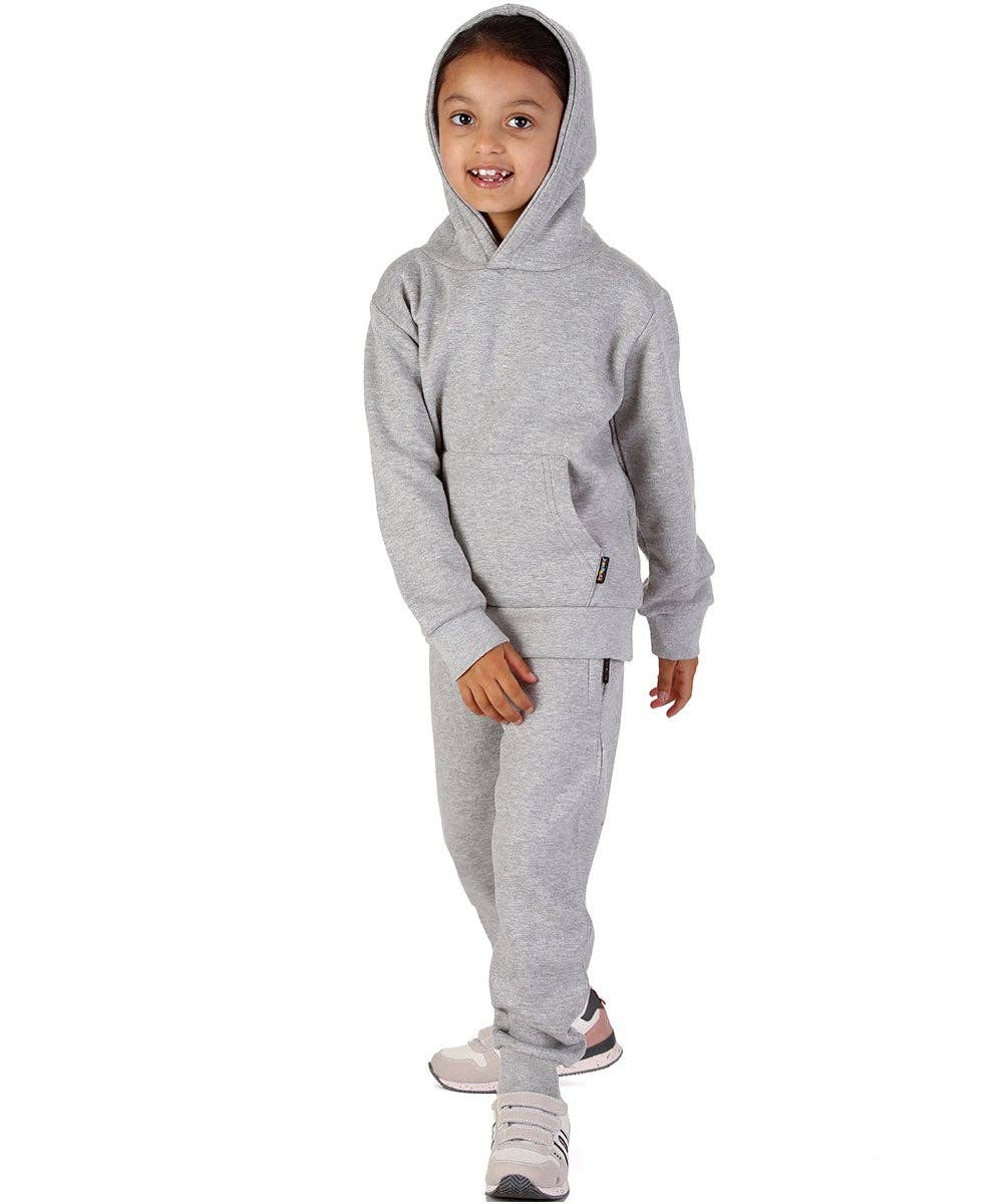 Trendy Toggs Kids Overhead Hoodie Oxford Grey Tracksuit for wholesale on Faire1