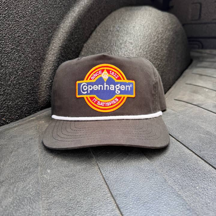 River Bent Hat Co. – wholesale Baseballkeps - Unisex – Köpenhamn Vintage Svart Retrokeps