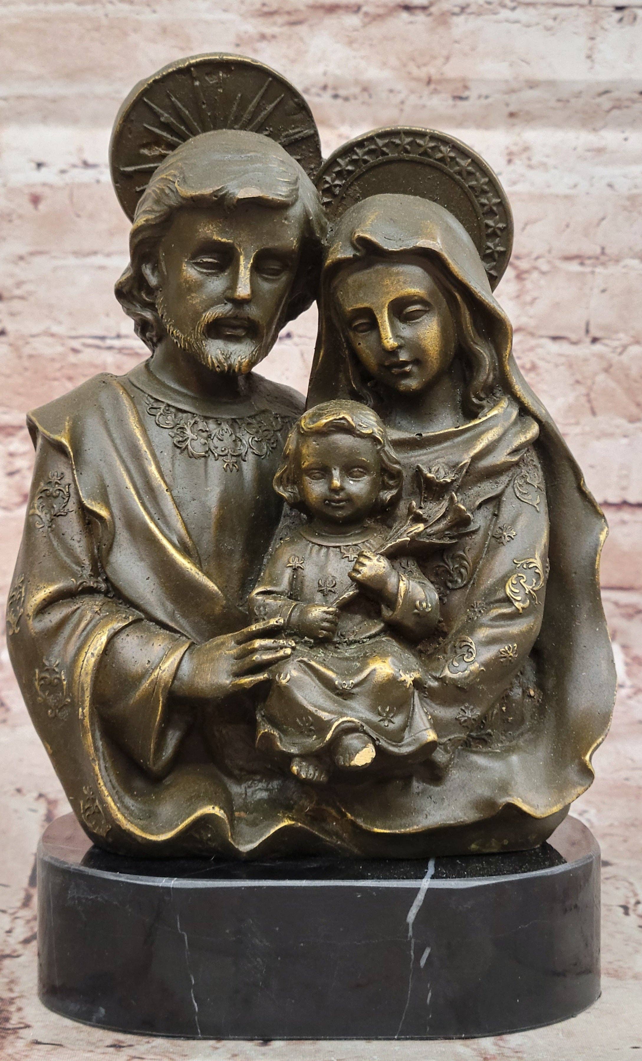 Bronzhaus - Wholesale Sculpture - Holy Family Bronze Statue – Jesus, Mary & Joseph Sculpture0