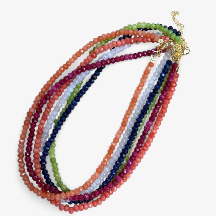 Faceted Bead Necklaces 6mm for wholesale by Koda Wearables