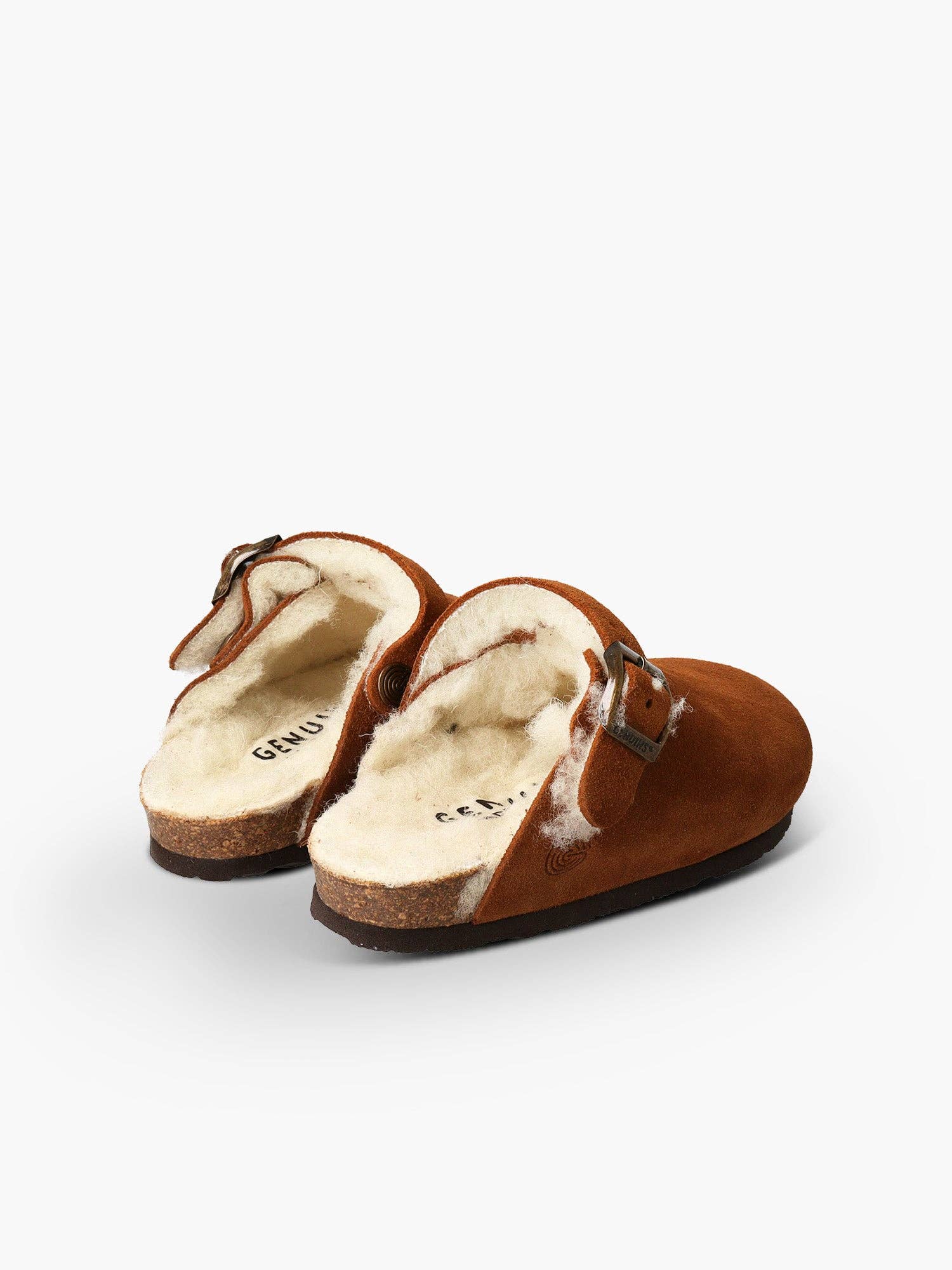 GENUINS - Wholesale Slippers - Kids - SHETLAND VELOUR WOOL ALMOND4