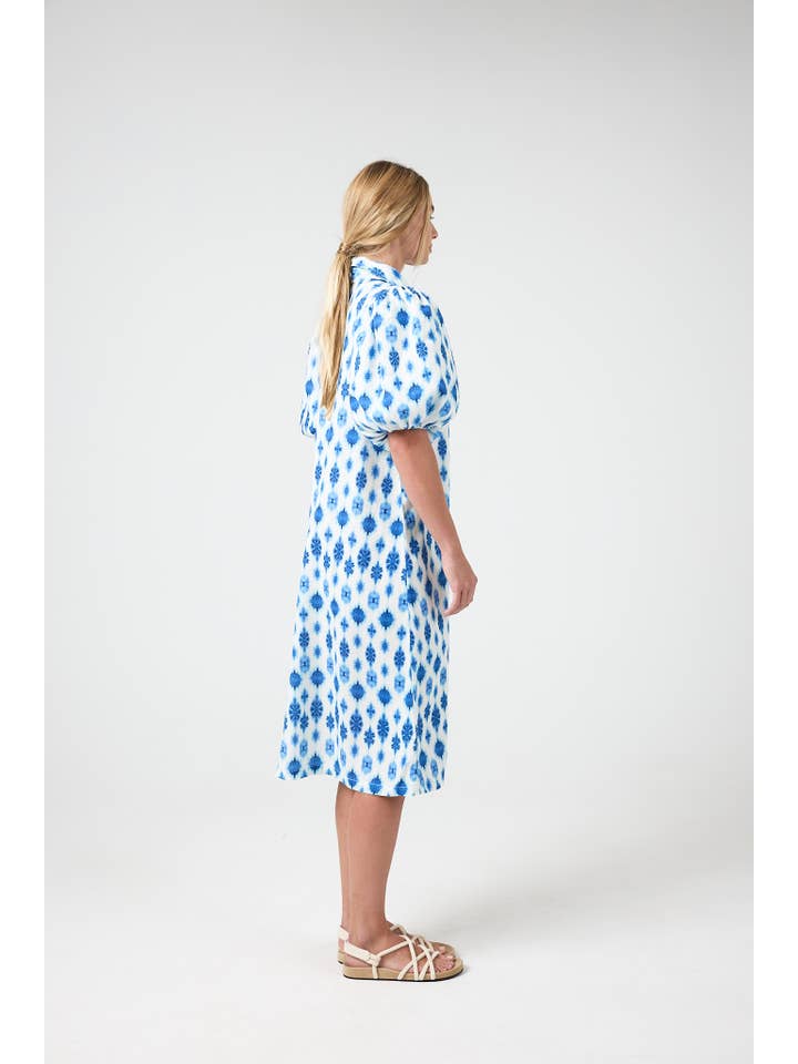 Angel Linen Dress - Hamptons Print for wholesale on Faire12