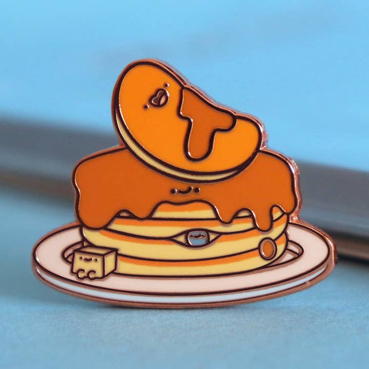 Broche en émail crêpes pour la vente par Toastedink