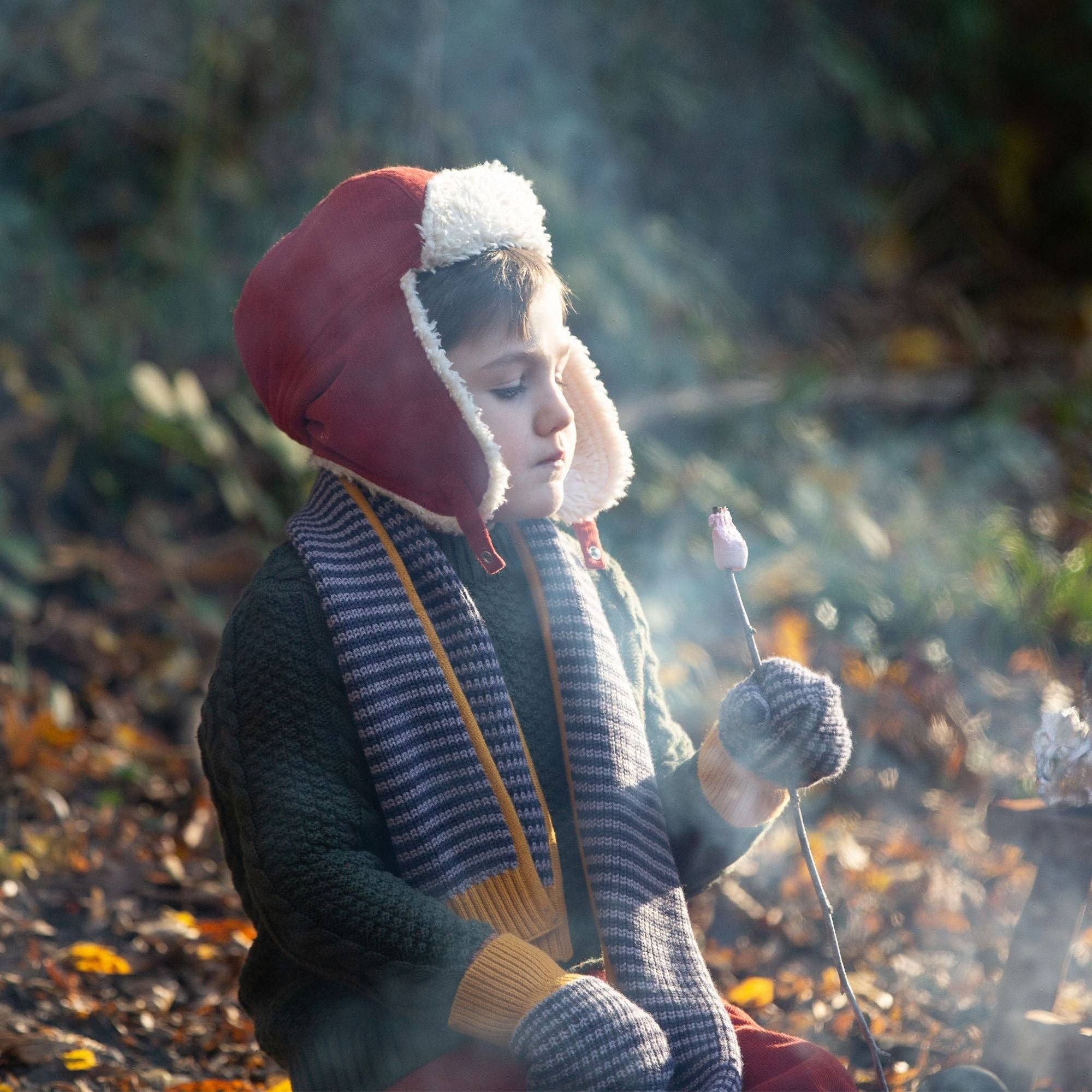 Noisette Bonnet douillet en polaire Sherpa Hazelnut en vente sur Faire8