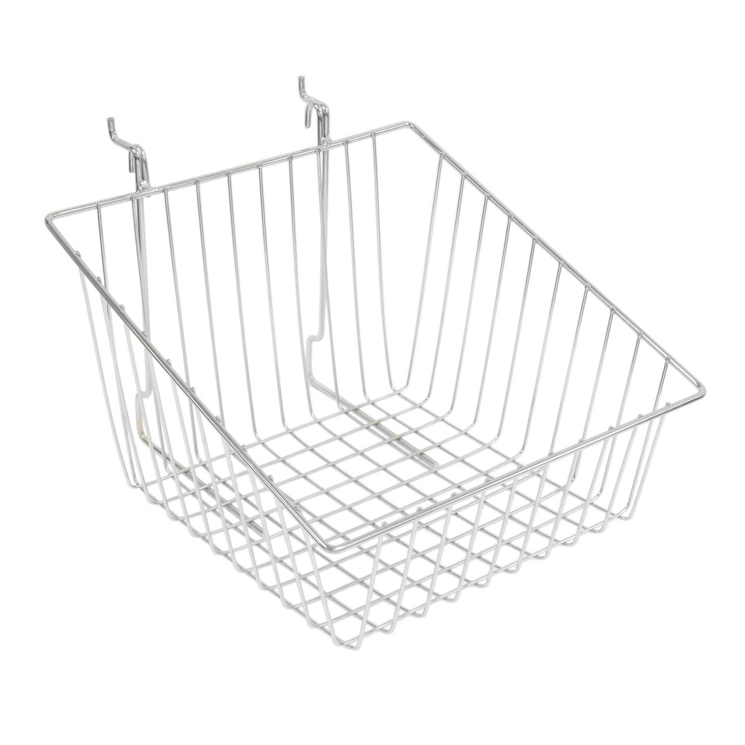 Suburban Sales - Vendita all'ingrosso Scaffali da esposizione - Cestelli metallici universali per Slatwall Gridwall e Pegboard9