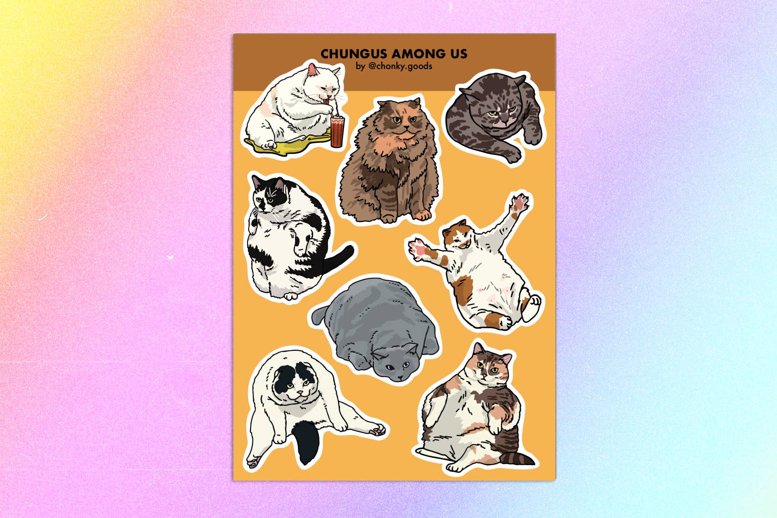 Chonky Goods by Ping Hatta. Studio - Vente Autocollant - Feuilles d'autocollants Cat16